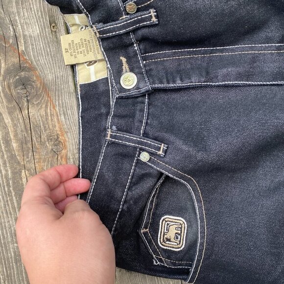 Vintage 90s Y2K EXCO Bulldog Embroidered Jeans Size 32 - Picture 10 of 10